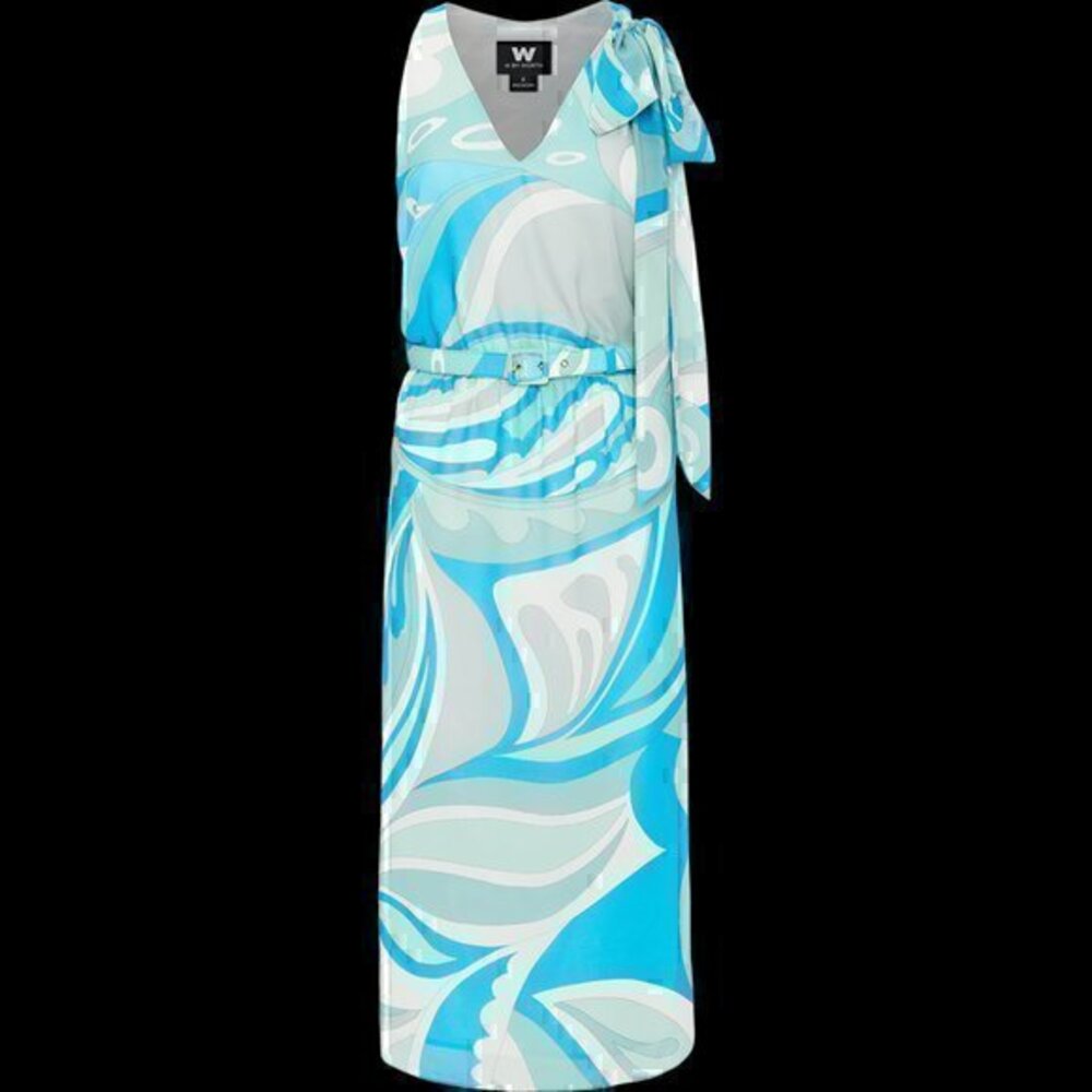 Summer perfection! W by WORTH Shoulder Tie blue/white Paisley…